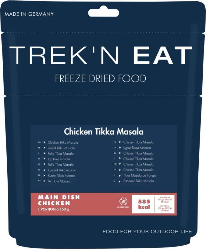 Vokietija Trek'N Eat Chicken Tikka Masala sublimuotas maistas