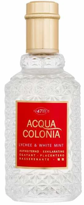 Odekolonas 4711 Acqua Colonia Lychee - Baltas Mint Eau De Cologne Purškiklis 50ml