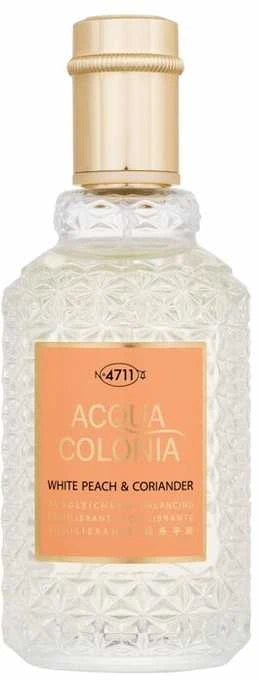 Odekolonas 4711 Acqua Colonia Baltas Peach - Coriander Eau De Cologne Purškiklis 50ml