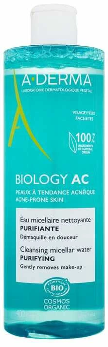 A-Derma Biology AC Purifying Micellar Purifying Vanduo, 400 ml