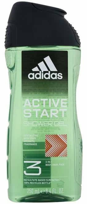 Adidas Active Start Dušo želė 3-In-1 Dušo želė vyrams, 250 ml
