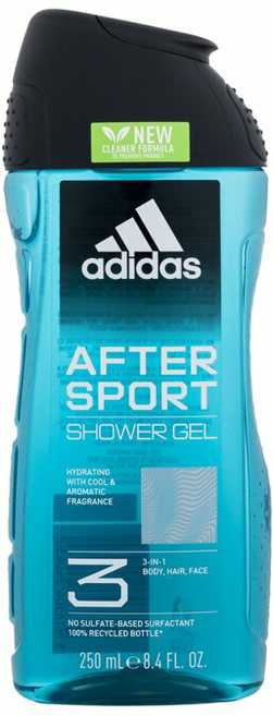 Adidas After Sport Dušo želė 3-In-1 Dušo želė vyrams, 250 ml