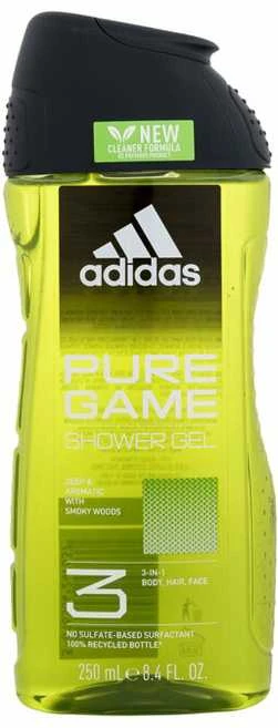 Adidas Pure Game Dušo želė 3-In-1 Dušo želė vyrams, 250 ml