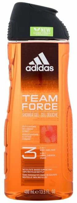 Adidas Team Force Dušo želė 3-In-1 Dušo želė vyrams, 400 ml