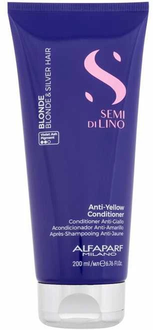 Alfaparf Milano Semi Di Lino Skirtas šviesiems plaukams and Sidabrinis kondicionierius 200ml