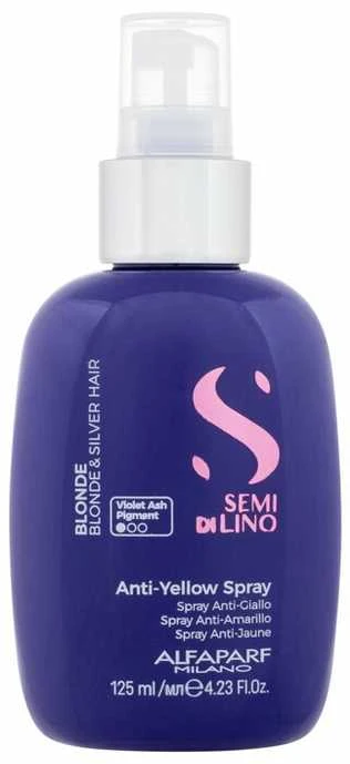 Alfaparf Milano Semi Di Lino Skirtas šviesiems plaukams and Sidabrinis Purškiklis natūraliai šviesiems tiek šviesintiems plaukams 125ml