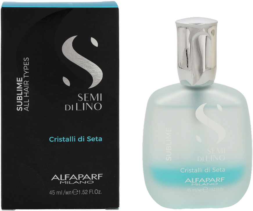 Alfaparf Milano Semi Di Lino Sublime Cristalli Di Seta dvifazis serumas 45ml