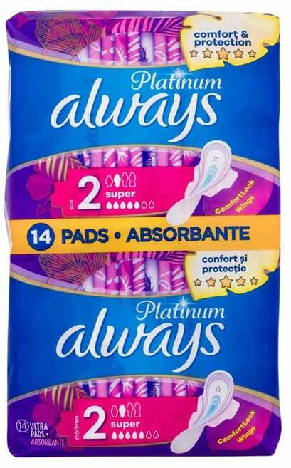 Higieniniai paketai ALWAYS Platinum Super, 14vnt.