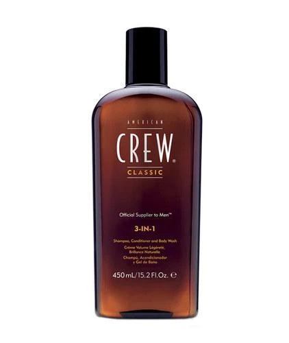 Šampūnas, kondicionierius ir dušo želė American Crew 3in1 Tea-Tree Shower Essential, 250 ml