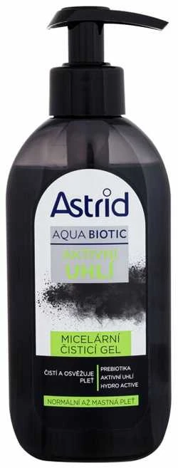Astrid Aqua Biotic Active Charcoal micelinis valomasis gelis valomasis gelis moterims, 200 ml