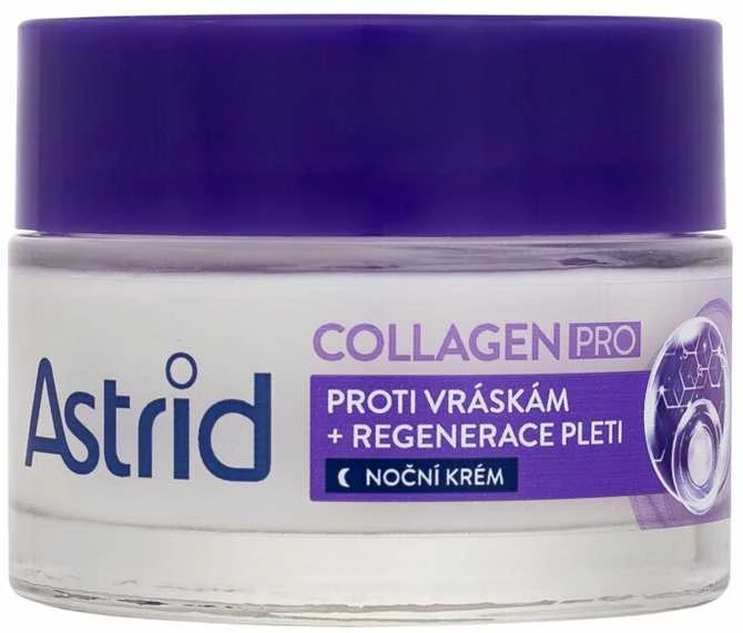 Astrid Collagen PRO Anti-Wrinkle And Regenerating Night Kreminis Night Skin Kreminis