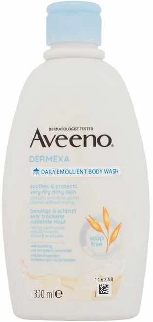 Aveeno Dermexa Daily Emollient Kūno prausiklis Dušo želė unisex, 300 ml