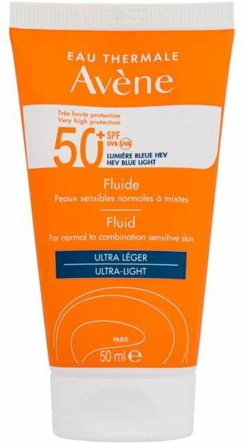 aukšto lygio apsaugos priemonė nuo saulės jautriai normaliai mišriai odai Avène Fluid SPF50+ 50ml