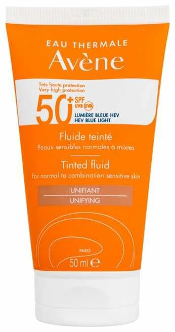 saugantis nuo saulės veido fluidas "Avène Colour Fluid" SPF50+ 50ml