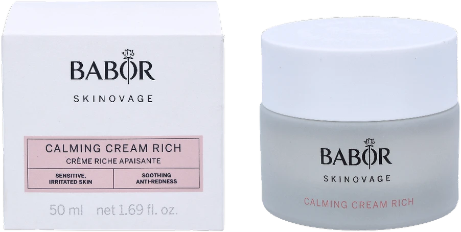 Babor Skinovage Calming Kreminis Rich raminantis veido kremas jautriai odai, 50 ml