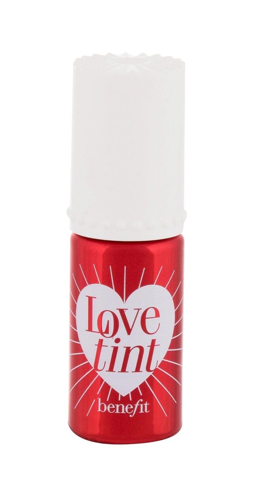 Benefit Lovetint Fiery-Raudona Tinted Lip & Cheek Stain lūpų ir skruostų dažai, 6 ml