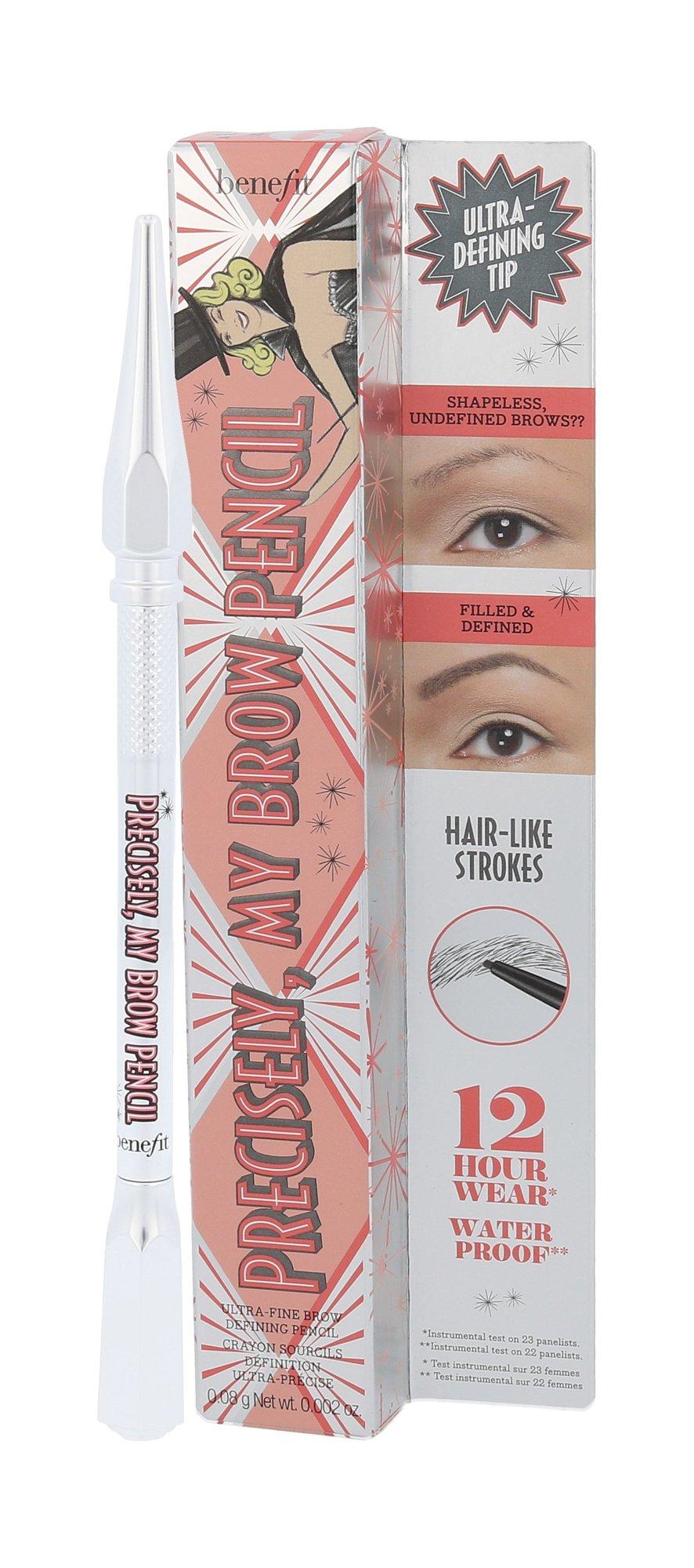 Benefit Precisely My Brow Pieštukas Ultra-Fine antakių pieštukas, atspalvis: 6 Cool Soft Juodas, 0.08 g