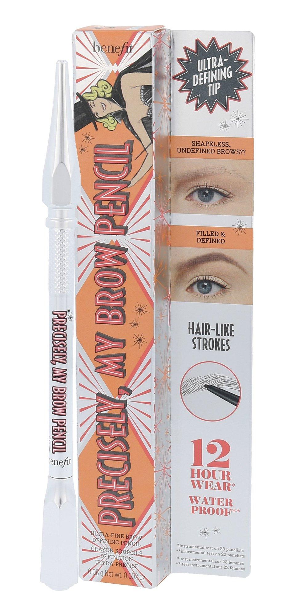 Benefit Precisely My Brow Pieštukas Ultra-Fine antakių pieštukas, atspalvis: 4 Warm Deep Brown, 0.08 g