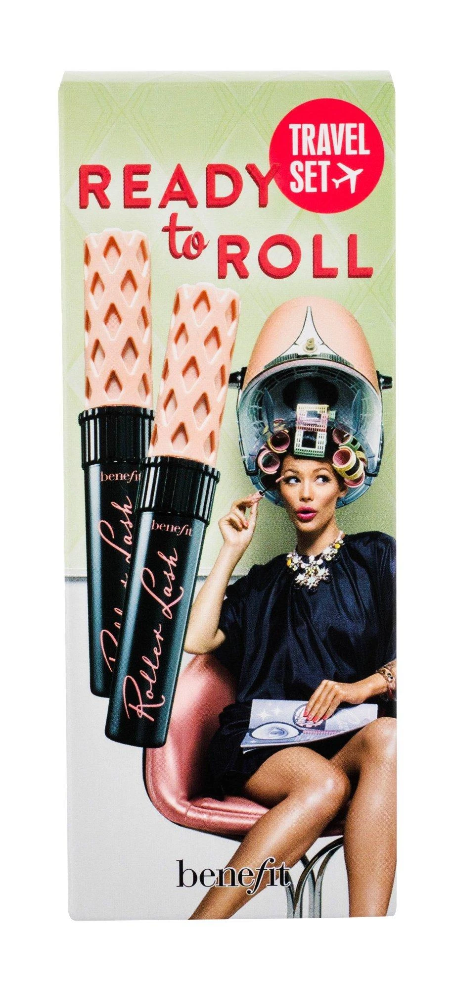 Benefit Ready To Roll Blakstienų tušas Duo Travel Set blakstienų tušų rinkinys, atspalvis: Juodas, 2 x 8,5g