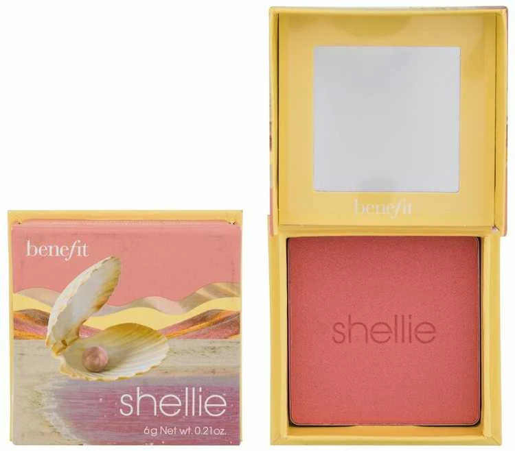 Benefit Shellie Wanderful World Blush Powder šilto rausvo jūros kriauklės atspalvio skaistalai, 6 g