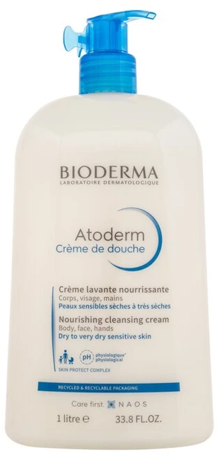Bioderma Atoderm Ultra-maitininantis Shower Kremas maitinamasis dušo kremas normaliai ir sausai bei jautriai odai, 1000 ml