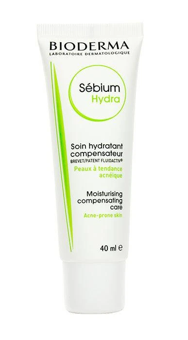 Bioderma Sebium Hydra Moisturising Compensating Creme Drėkinamasis kremas veidui, 40 ml
