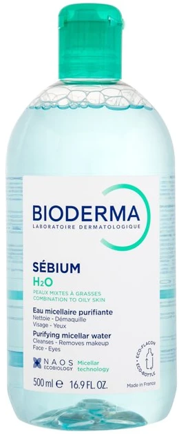 Micelinis vanduo Bioderma SÉBIUM H2O, 500 ml