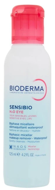 BIODERMA akių makiažo valiklis jautriai odai SENSIBIO H2O EYE, 125 ml