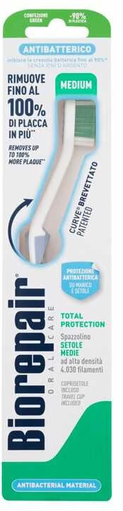 Biorepair Antibacterial Dantų šepetėlis Medium Dantų šepetėlis