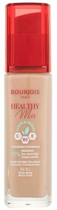 Makiažo pagrindas ,,Bourjois Healthy Mix Radiant Foundation", spalva: 52.5C Rose Beige, 30ml