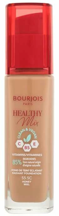Makiažo pagrindas ,,Bourjois Healthy Mix Radiant Foundation", spalva: 55.5C Honey, 30ml