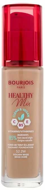 Makiažo pagrindas ,,Bourjois Healthy Mix Radiant Foundation", spalva: 52.2W Golden Beige, 30ml