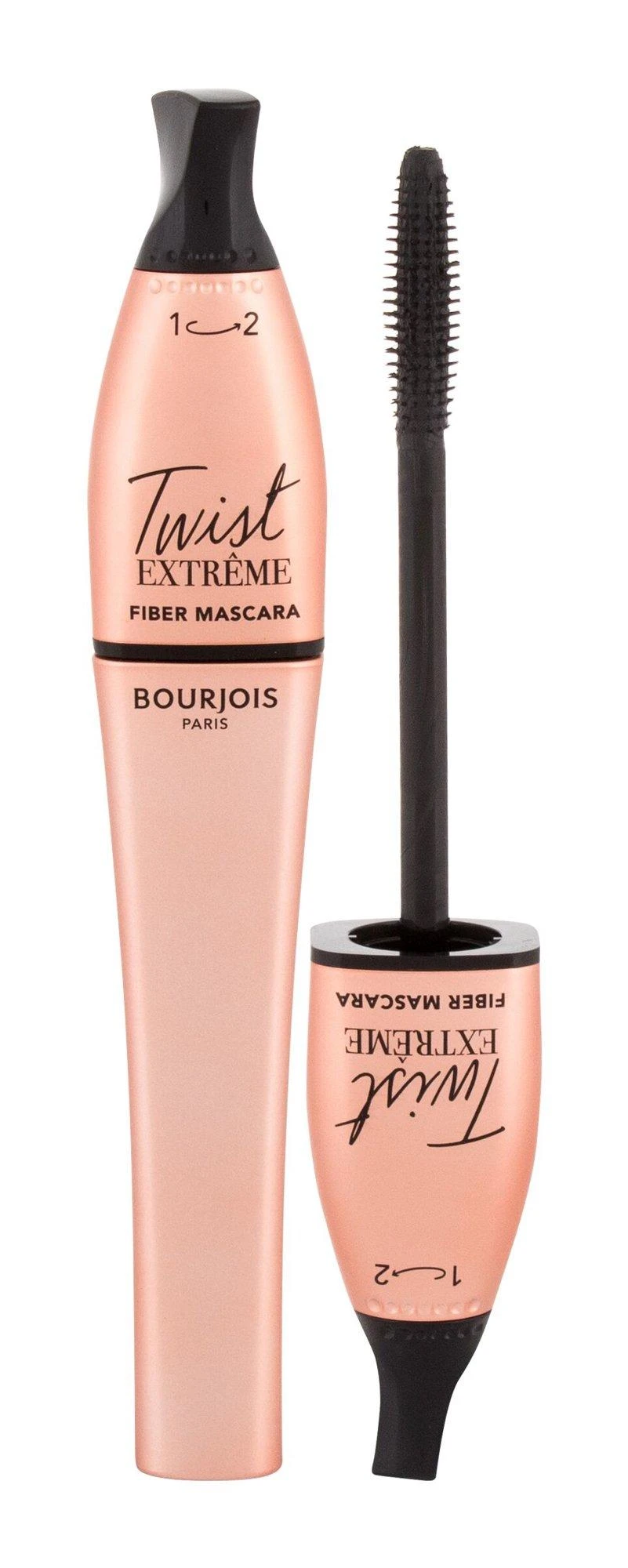 Bourjois Twist Extrême Fiber Blakstienų tušas Juodas Blakstienų tušas 8ml