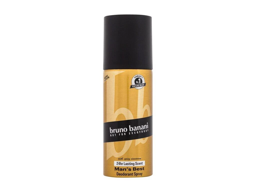 Bruno Banani Man´s Best dezodorantas, 150 ml auksinėje pakuotėje