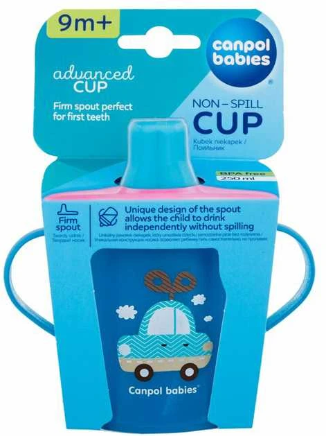 Canpolbabies CANPOL BABIES neišsipilantis puodelis, 250 ml, mėlynas, 31/200_blu