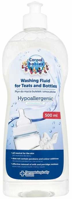 CANPOL BABIES žindukų ir buteliukų plovimo skystis, 500 ml, 1/500