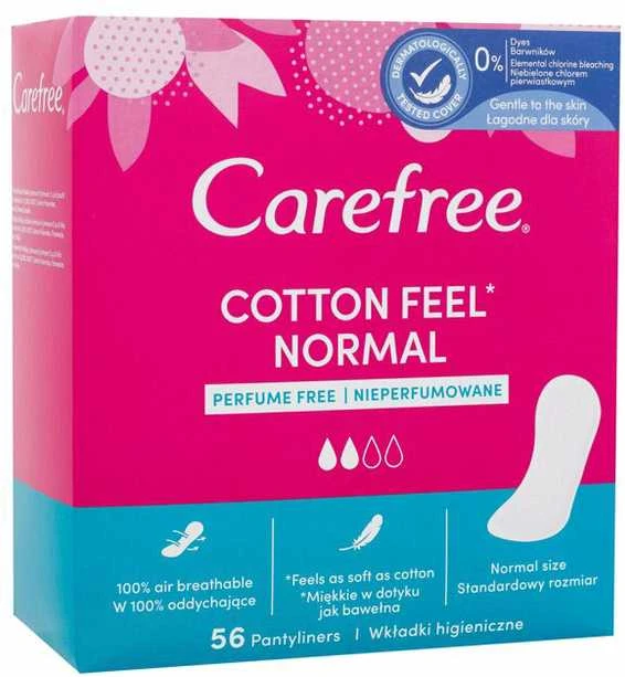 Carefree Carefree Cotton Uscented kelnaičių įklotai - bekvapiai 1vnt.-56vnt.