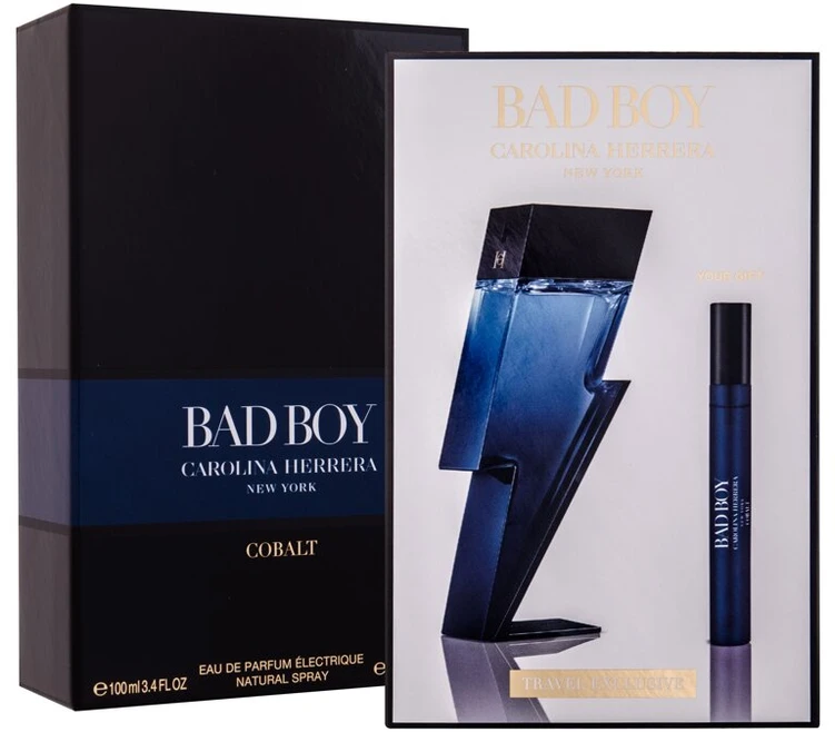 Carolina Herrera Bad Boy Cobalt Électrique EDP rinkinys vyrams (EDP 100 ml + EDP 10 ml)