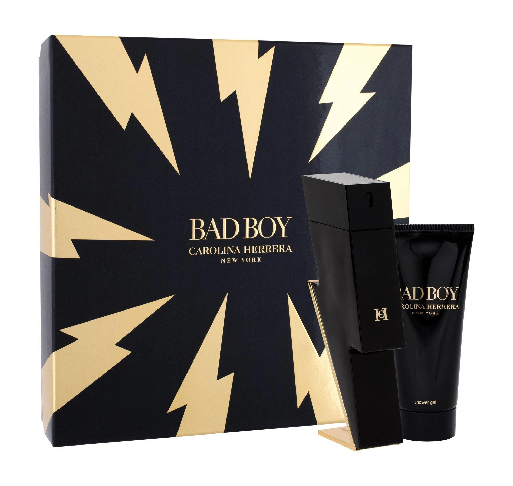 Carolina Herrera Bad Boy rinkinys vyrams (EDT, 100 ml + dušo želė, 100 ml)