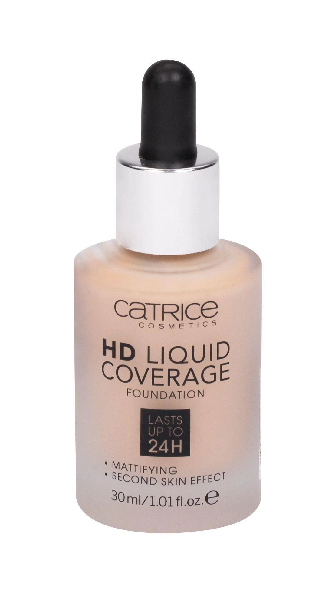 "Catrice Hd Liquid Coverage Foundation" dengiamasis makiažo pagrindas, išliekantis iki 24 val. 020-Rose rusvai gelsvas 30ml