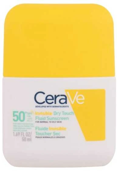CeraVe Invisible Oil-Control Hydrating Sunscreen Fluid SPF 50+ apsauginis fluidas nuo saulės, 50 ml