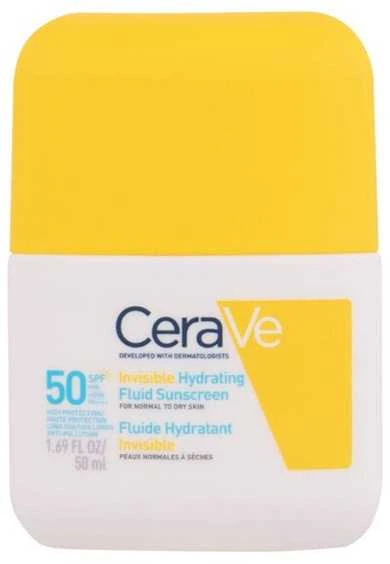 CeraVe Invisible Hydrating Sunscreen Fluid SPF 50 apsauginis fluidas nuo saulės, 50 ml