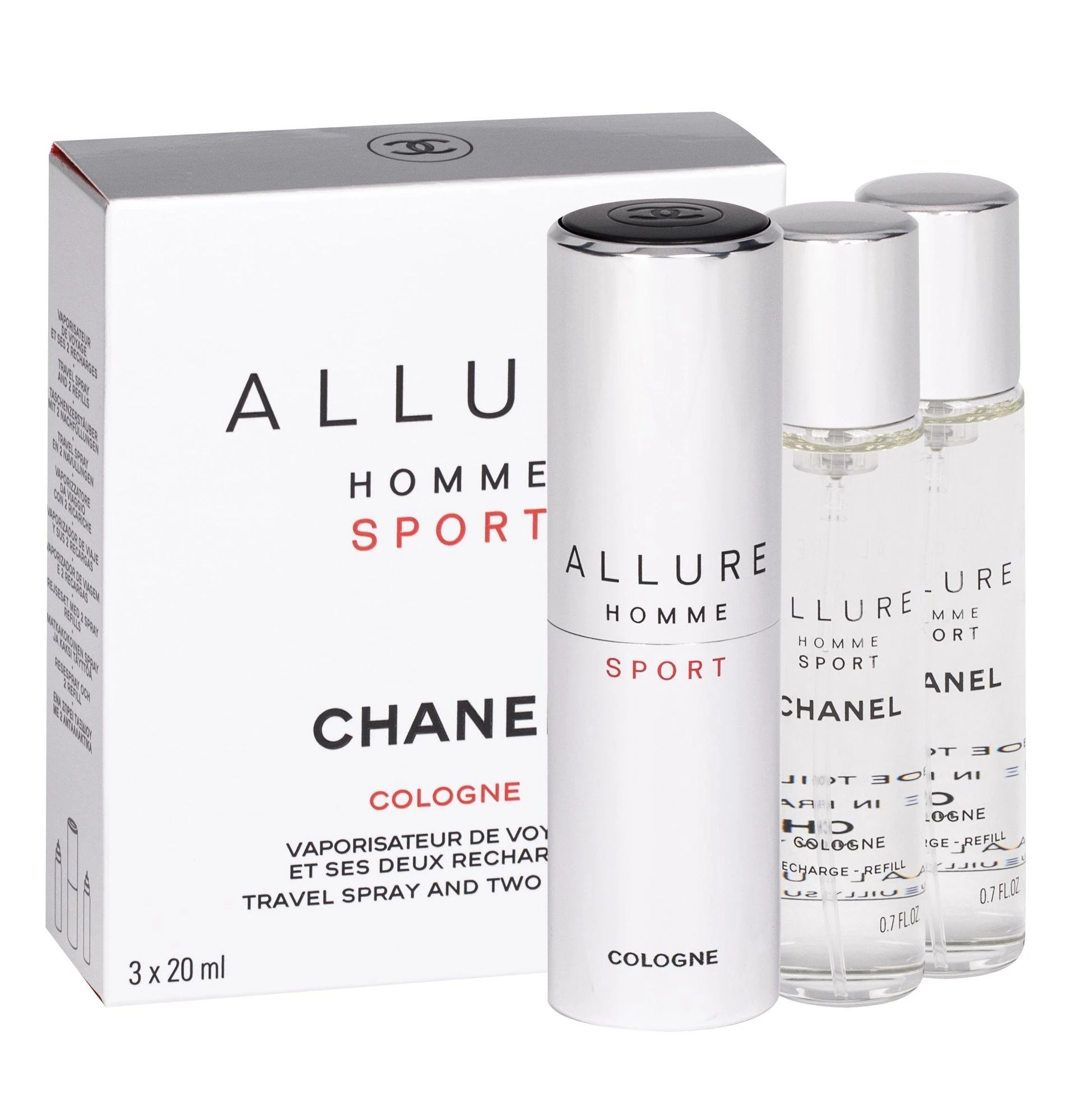 Chanel Allure Homme Sport rinkinys vyrams, 60 ml