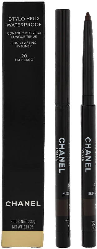 Chanel Stylo Yeux Atsparus vandeniui Long-Lasting Akių apvadas #20 Espresso, 0.3 g