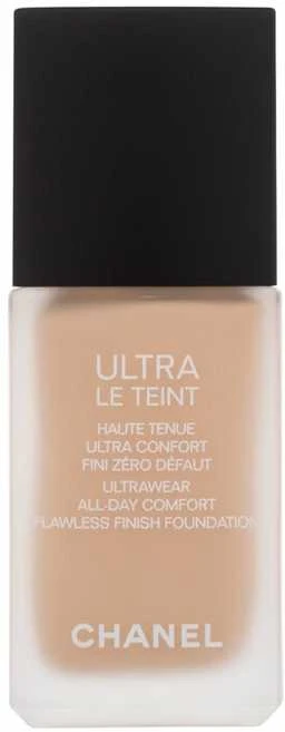 Chanel Ultra Le Teint Flawless Finish Fluid Foundation ilgai išliekanti tobulinanti kreminė pudra, matinis švytintis efektas, atspalvis: BD31, 30 ml