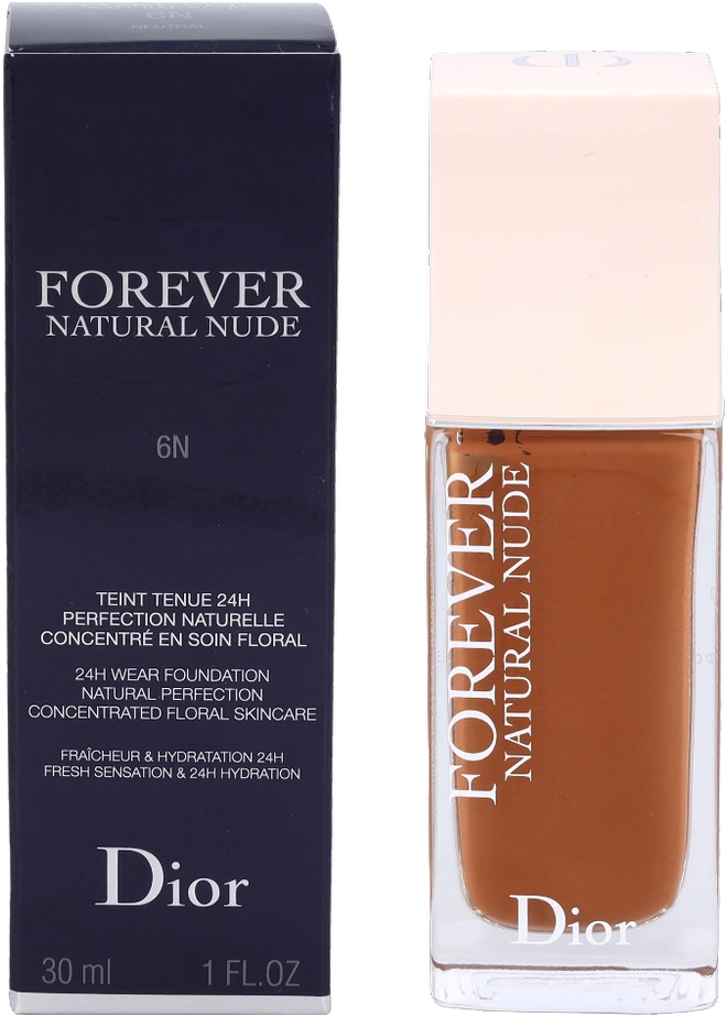 Christian Dior Forever Natural Nude ilgai išliekantis kreminis makiažo pagrindas 6N, 30 ml