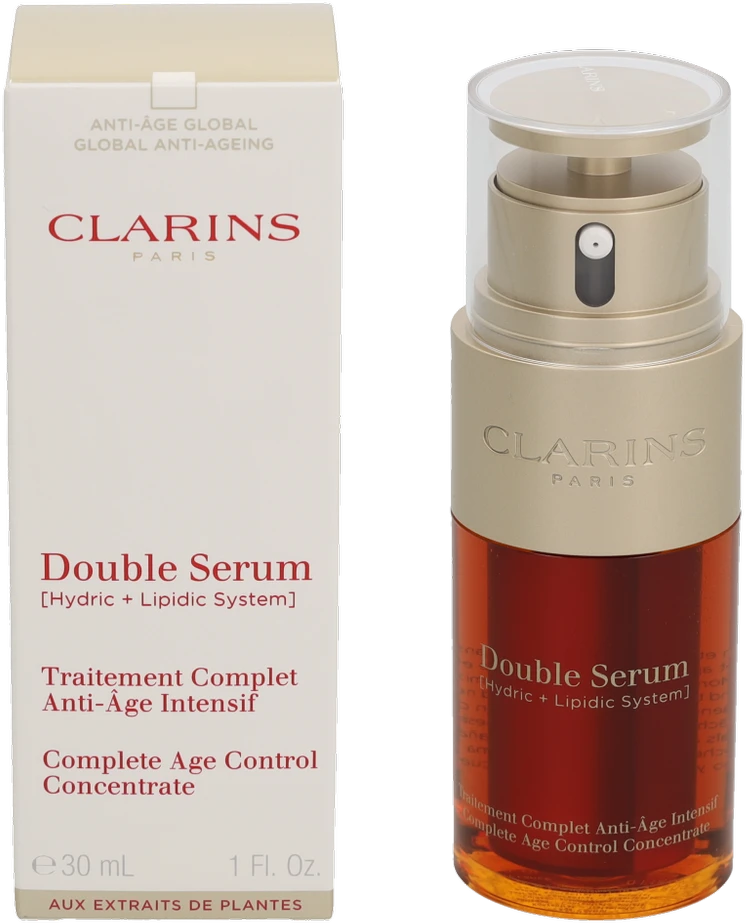 „Clarins“ dvigubas veido senėjimą stabdantis serumas, 30 ml