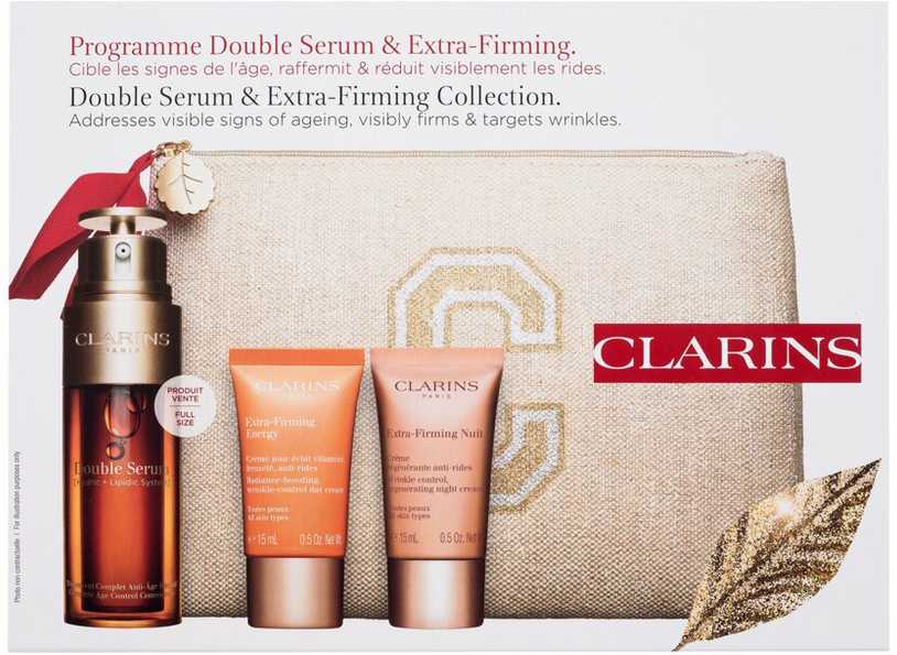 Clarins Dvigubas serumas - itin stangrinantis dovanų rinkinys
