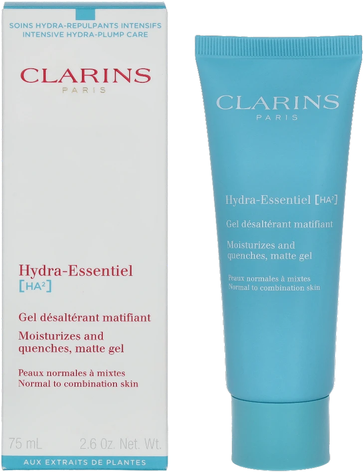 Clarins Drėkinamasis matinės odos gelis Hydra Essentiel (drėkina ir drėkina matinį gelį) 75 ml