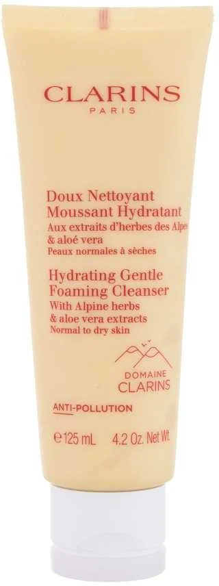 Clarins Hydrating švelnus Foaming Valiklis veido prausiklis normaliai / sausai odai, 125 ml